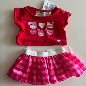 Hello Kitty Build A Bear Kuromi My Melody Outfit Clothes Valentines Bab Sanrio